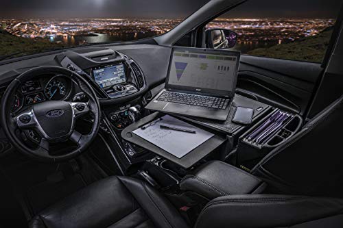 AutoExec GripMaster Car Desk for Your Vehicle Workstation and Mobile Office, Black