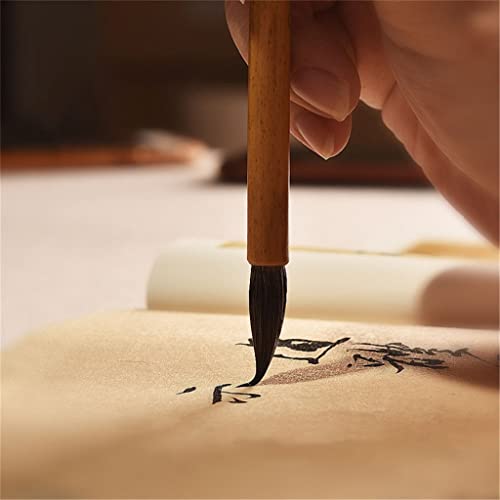 Weasel Hair Writing Brush Regular Script Running Script Calligraphy Brush Chinese Painting Outline Pen(L)