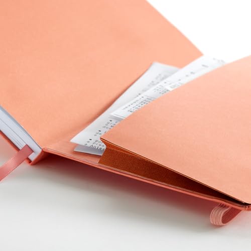 Miquelrius Bullet Journal Notebook - Hardback Faux Leather Cover with Elastic Closure, A5 Size 148 x 210 mm, 96 Sheets 100 g/m², Polka Dot Grid Interior