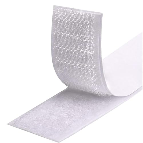 4U Media&Displays Super Strong Self-Adhesive Backed Hook Tape 1" x82ft. 4 Rolls Multipurpose Mounting Tape (Hook Tape)