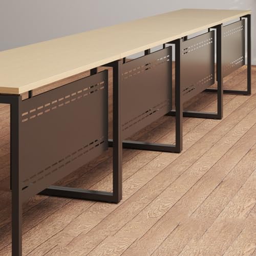 ZBSAVFM Under Desk Privacy Panel for Sit Stand Workstations - Home Office Divider Vanity Shield Furniture Partition Counter Low Fence (Black 50.4x15.7in) - Enhance Workspace Privacy