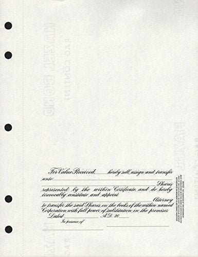 KG 3 Stock Certificate, Blue Border, Pack of 15