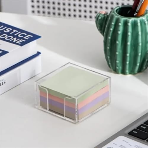 Nuqsx Sticky Note Holder 6pcs Acrylic Sticky Note Holder Self Stick Note Pad Holder for Classroom Office Desk Organizer For Home Dorm Room Office Desk