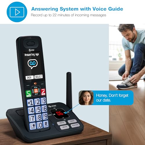 AT&T 3 Handsets Cordless Phone with Answering System — BL108-3