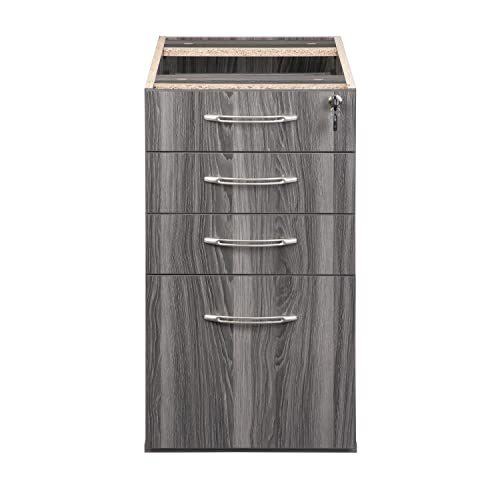 Safco APBBF20LGS Aberdeen 20"D Credenza Pedestal PBBF for use with Credenza, Return, Extended Corner, sold separately, Gray Steel Tf