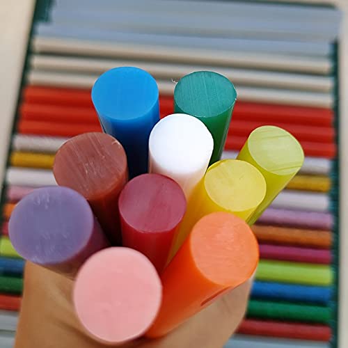 ZTBH Hot Melt Glue Sticks 50 Pcs 11mmx200mm Hot Melt Adhesive Stick, Hot Melt Adhesive for Professional Glue Gun, Handmade and Tools Melt Glue Stick (Diameter : Scarlet)