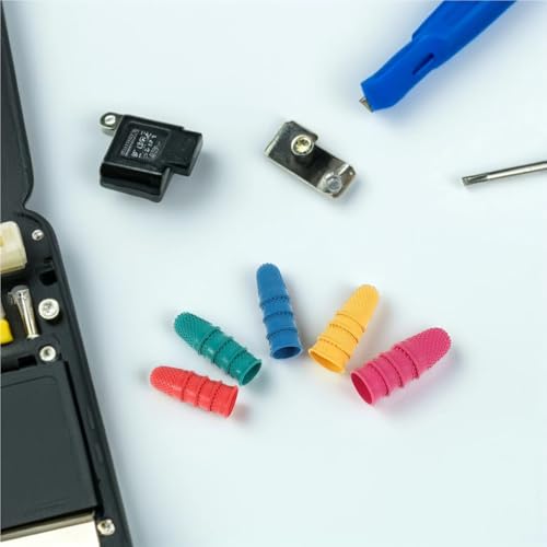 Rubber Fingers Tips 20 Pcs Non-Slip Silicone Finger Guards for Painting, Crafting & Repair