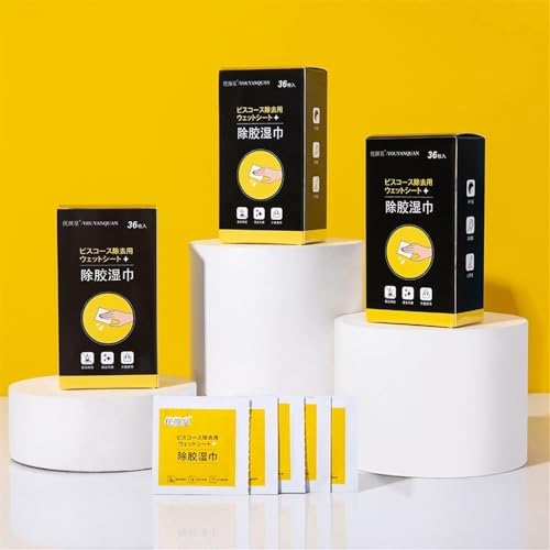 Multi-functional Instant Label And Sticker Remover Wipes,Adhesive Remover Wipes Glue Removal Wet Wipes (Color : 9Count (Pack of 9))