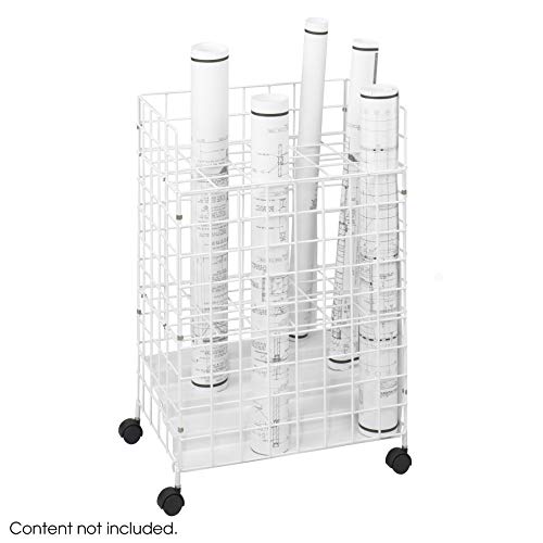Safco Products 3088 Wire Roll File, 24 Compartment, White