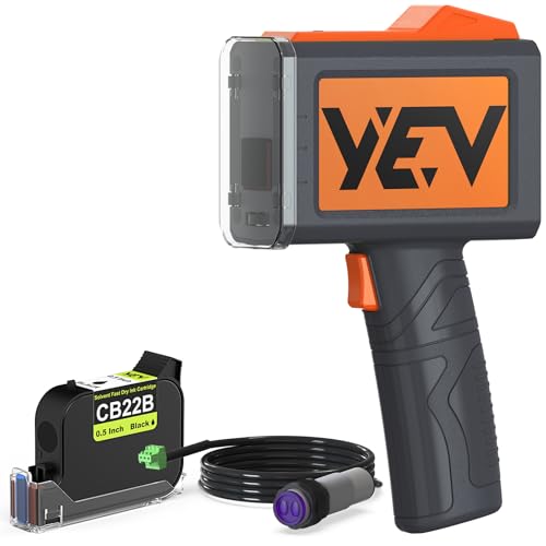 YEV Handheld Inkiet Printer VP127 with Photoelectric Sensor (Orange)