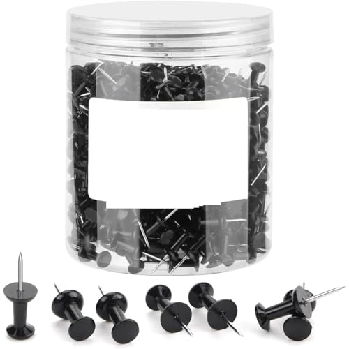 Thumbtack 500 Counts Clear Steel Points Standard Push Pins for Bulletin Board
