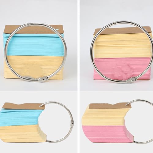 30Pcs Metal Binding Binder Rings Heavy Duty Metal Document Rings for Binders Notebooks Journal School Accessories Heavy Duty