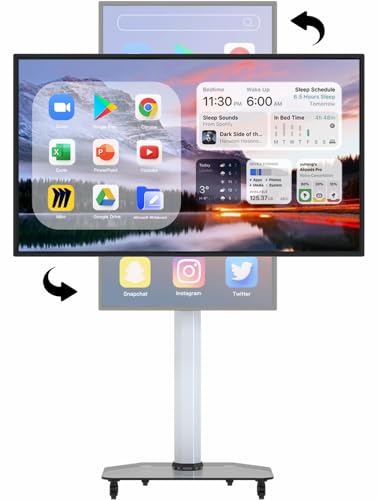 HUSHIDA 43″ Smart Board 1080P Interactive TV & Huge Tablet Android 13 & 8G RAM+128G Storage Screen Mirroring for Live Streaming All in One Digital Whiteboard for Home Classroom and Business Meeting