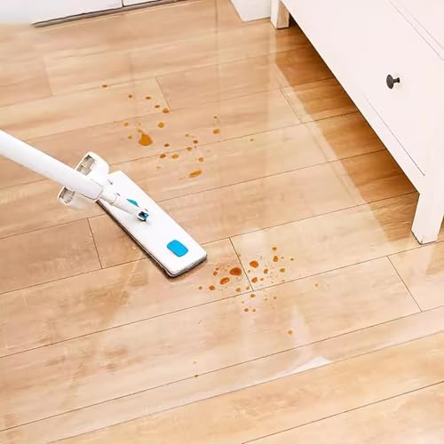 PVC Clear Office Chair Mat For Hard Floor 0.06in Thick Clear Desk Mat 20x20in 24x32in 28x40in 32x36in Floor Protector For Rolling Chair Easy To Clean For Hallway Doorways Living Room(55x55in)