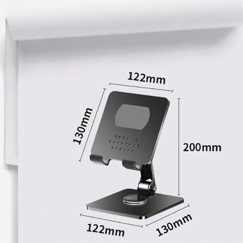 BXFIRS Black Book Stand 360° Rotation Lifting Lowering Reading Rack Carbon Steel Silicone Holder
