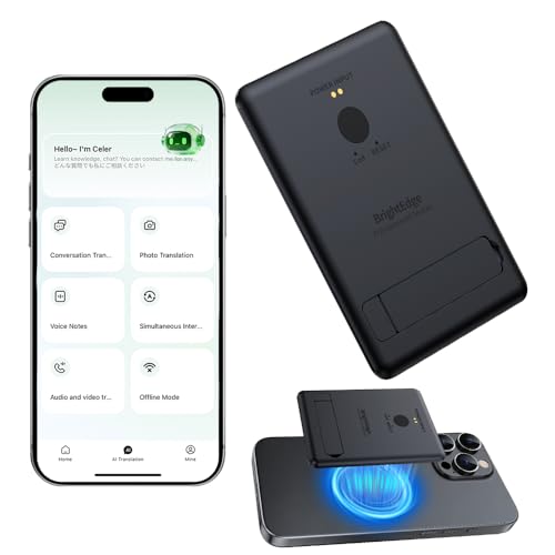 T1 AI Translator Device for Business, Travel and Learning (Black)