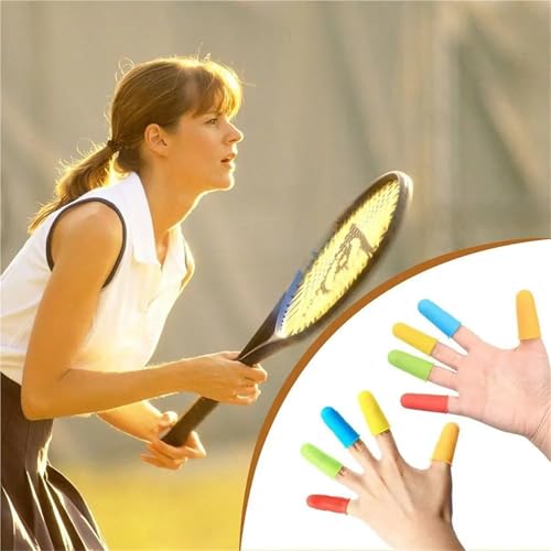 Rubber Finger Tips Protectors 60pcs Rubber Finger Tips Office Silicone Sleeve for Cooking Heat Resistant Finger Caps Kitchen Tools Finger Protector Fingers Cover(Green)