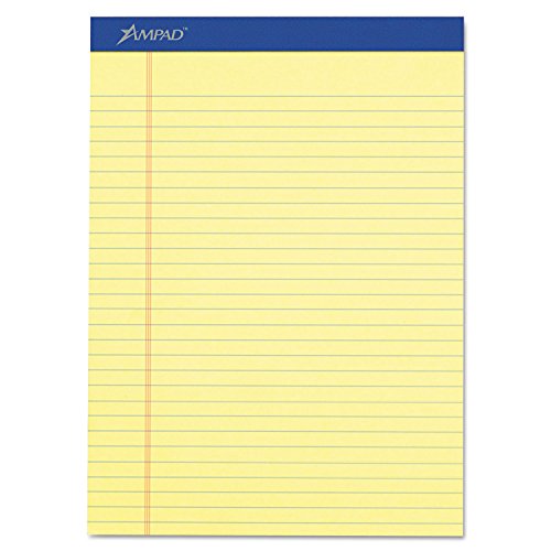 Ampad 20220 Perforated Pad, Legal Rule, 50 Sheets/Pad, 8-1/2-Inch x11-3/4-Inch,CY