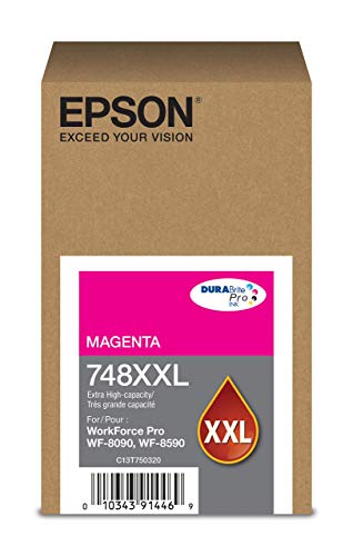 Epson 748XXL Genuine Extra High Capacity Magenta Ink T748XXL320