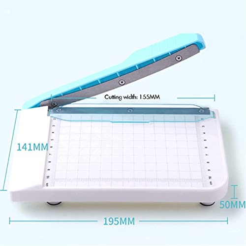 KouRy Paper Trimmer, Guillotine Paper Cutter, 10 Sheet Capacity (Blue)