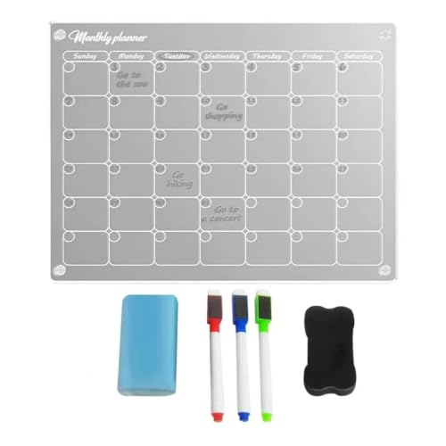 Magnetic Calendar Dry Erase Board Calendar Fridge