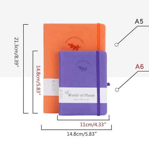 MVNOIRE A5/A6 Leather Notepad Hardcover Notebook Business Women Men Teacher Writing Journaling