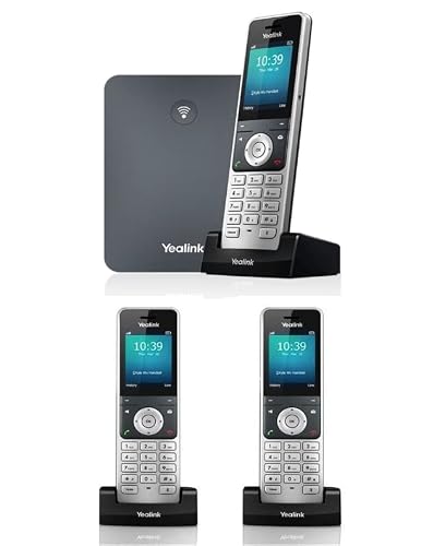 Yealink IP Phone W76P Bundle of W70B Base and W56H handset + 2-Unit W56H Handset (2 x W56H)