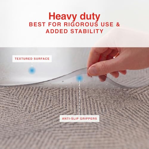 Staples Office Chair Mat with Lip, Flat-Pile Carpet, 45" x 53"