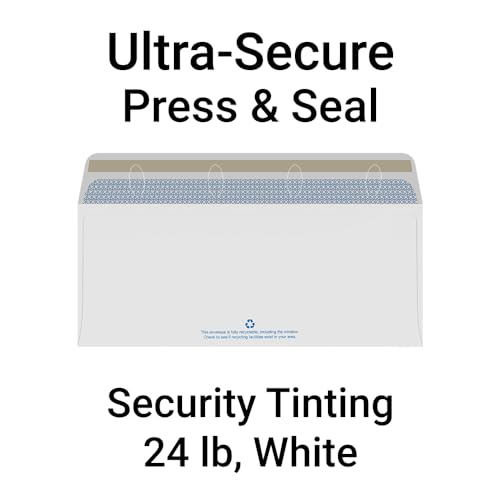 1000 VersaCheck NRP Business Self-Sealing Double Window Security Standard and Voucher Check Envelopes - Compatible with business checks made from VersaCheck, QuickBooks, Quicken, Sage, and others.