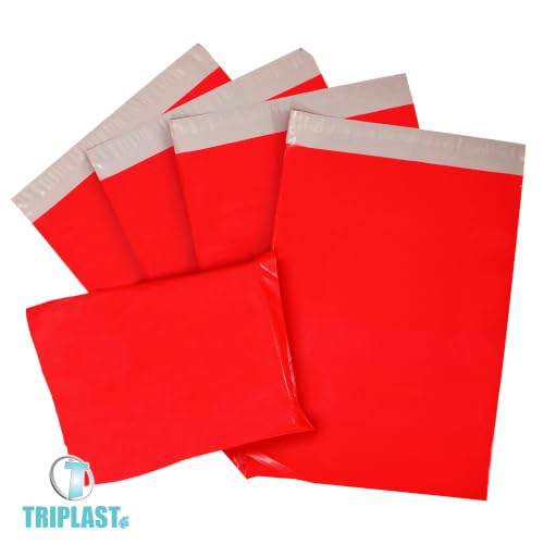 Triplast 22 x 30-Inch Plastic Mailing Postal Bag - Red (Pack of 200)