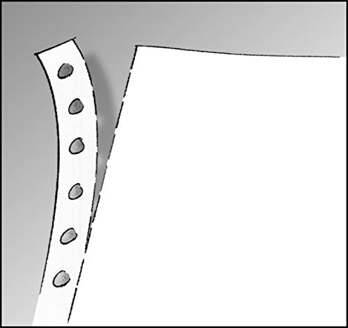 SIGEL 08330 Listing Paper, 8" x 330 mm, 1-Part, 60 GSM, vp's, Blank, 2000 Sheets