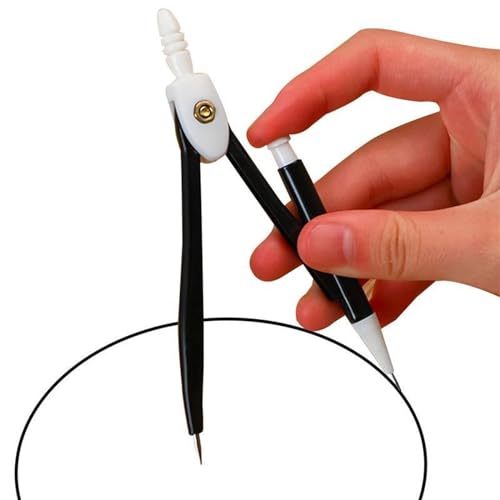 MENGKK Drafting Compasses Drawing Compass for School Geometry Learning with Retractable Mechanical Pencil