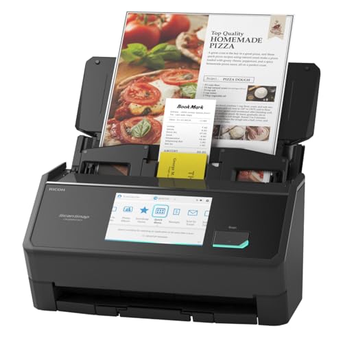 ScanSnap iX2500 Wireless or USB High-Speed Document Scanner, Black