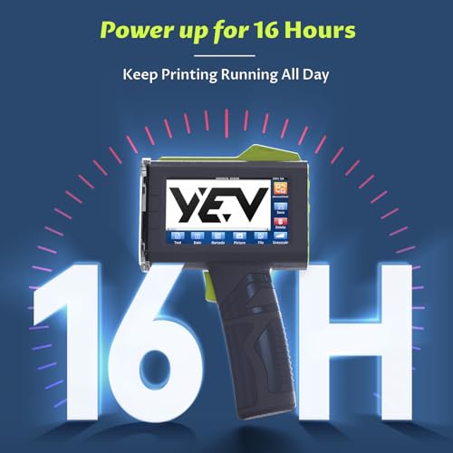 YEV Handheld Inkiet Printer VP127 with Photoelectric Sensor (Green)
