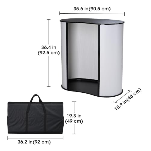 Yescom Portable Podium Counter Table