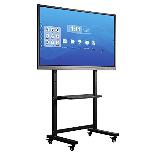 Soulaca 55 inches Touchscreen Electronic Interactive Whiteboard Presentation for Business Office WiFi Screen Mirroring with Rolling Stand