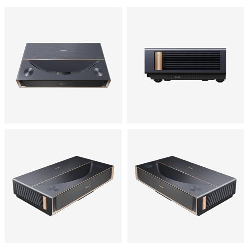 Hisense PT1 Ultra Short Throw Triple Laser Projector, 4K UHD, Google TV, 80'' - 150'', 2500 Lumens, 3000:1 Contrast, IMAX Enhanced, Dolby Vision & Atmos, 3D, 240 High Refresh Rate