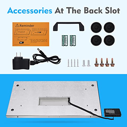Digital Livestock Scale Large Pet Scale for Animal Weight Scale Stainless Steel Platform Electronic Postal Shipping Scale Heavy Duty Large Dog (440Lbs)