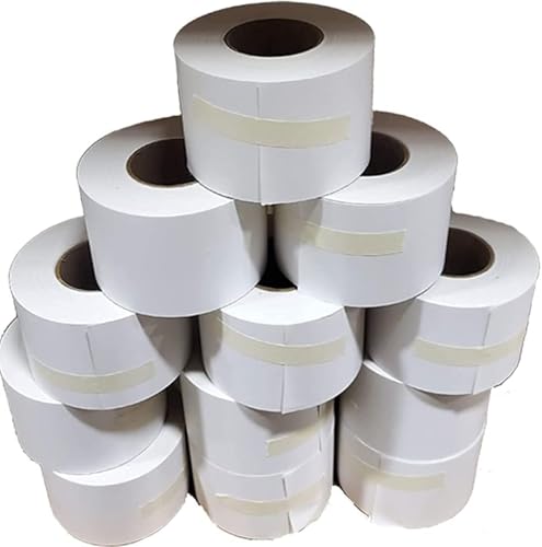 Aquos Globe Ishida Scale Label GL-4680 Continuous Label Roll | Replacement Printing Labels | Blank Labels Roll | 12 Rolls