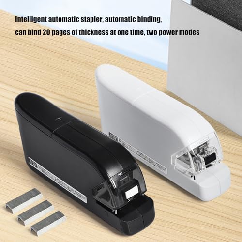 Cordless Electric Stapler for Document Management 20 Sheet Capacity USB Cable or Battery Powered for Office School Electric Stapler