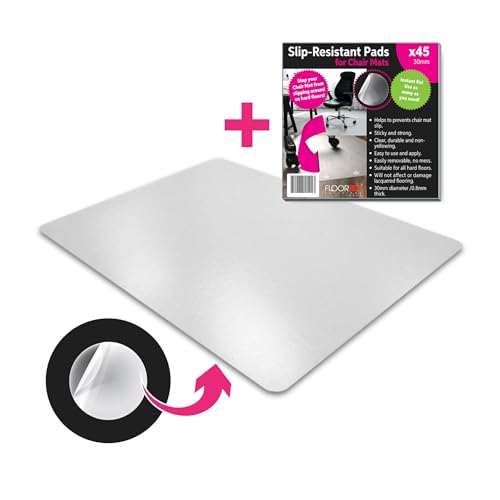 Floortex Cleartex Unomat Carpet & Hard Floor Chair Mat, 48" x 60", Clear (NRCMFLPD0005)