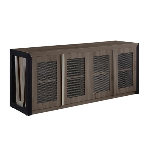 NBF Storage Credenza Office Cabinet for Workspace Organization, Walnut