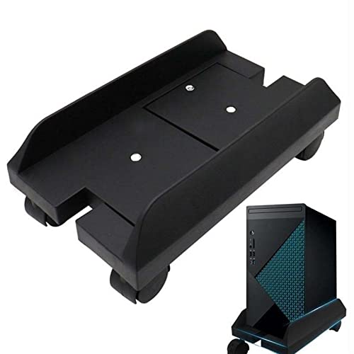 GERRIT CPU Stand CPU Holder Stand, Mobile Desktop PC Tower Stand with Rolling Wheels, Floor PC Mainframe Bracket, Adjustable Width Universal PC Holder Cart Computer Tower Stand