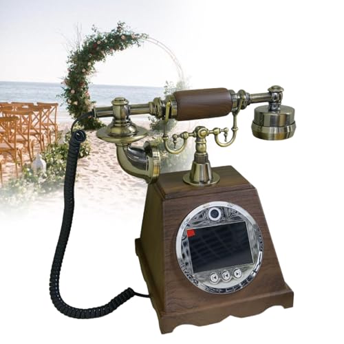 Customized Video Audio Messages, Video Audio Guest Book, Video Audio Guest Book Wedding Phone, 7H Battery Life, 3.5In Screen, Screen Brightness Adjustable, A Variety Of Memorable Party Occasions B