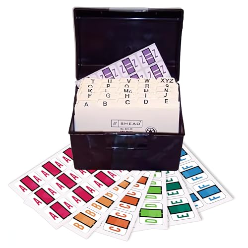 Alphabet Labels for File Folders, A to Z Plus Mc Desk Set with File Box and Indexes, Doctor Stuff, 2034 Labels, Jeter/TAB 5100 - JRAM Compatible Alpha Stickers Series, Medical Chart Labels