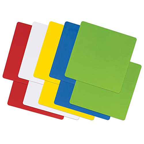 Pacon® Self-Stick Dry Erase Squares, 5 Assorted Colors, 10" x 10", 10 Count