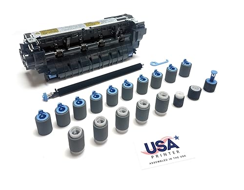 USA Printer F2G76A-DMK-USA (E6B67-67901 F2G76-67901) Deluxe Maintenance Kit for HP LaserJet M604 M605 M606 Includes RM2-6308 Fuser, Transfer Roller, & Tray 1-6 Roller Kit (110V)