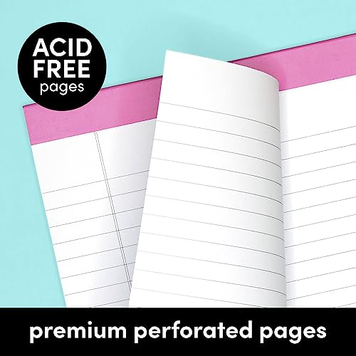 PAPERAGE Lined Legal Pads, (Rainbow), 12 Pack Note Pads, 50 Sheets Each, Wide/Legal Ruled, Note Pads, Paper, 8.5 inches x 11 inches