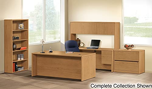 HON 10565CC 10500 Series Kneespace Credenza with 3/4-Height Pedestals, 60w x 24d, Harvest