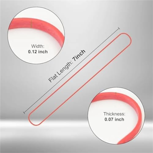 Silicone Rubber Bands Heavy Duty Rubber Bands 120 Pcs 7 Inch for Office File Folders Supplies